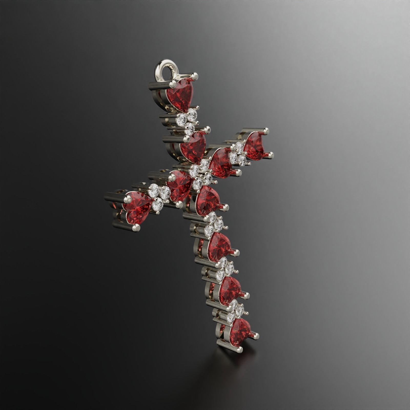 Cross Pendant 3D print model_8