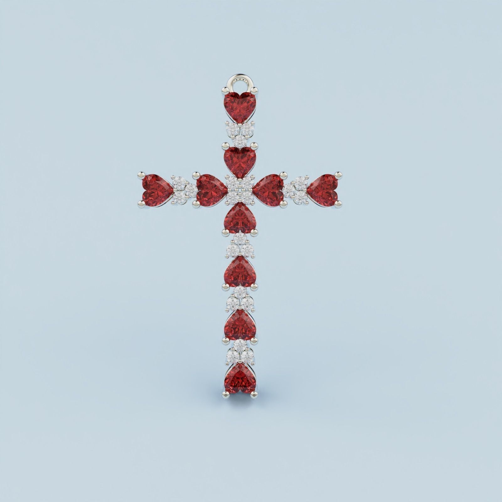 Cross Pendant 3D print model_4