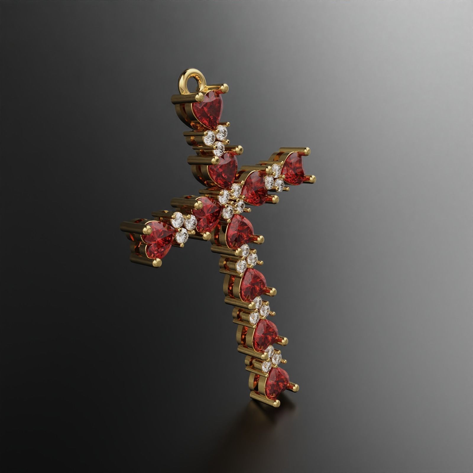 Cross Pendant 3D print model_7