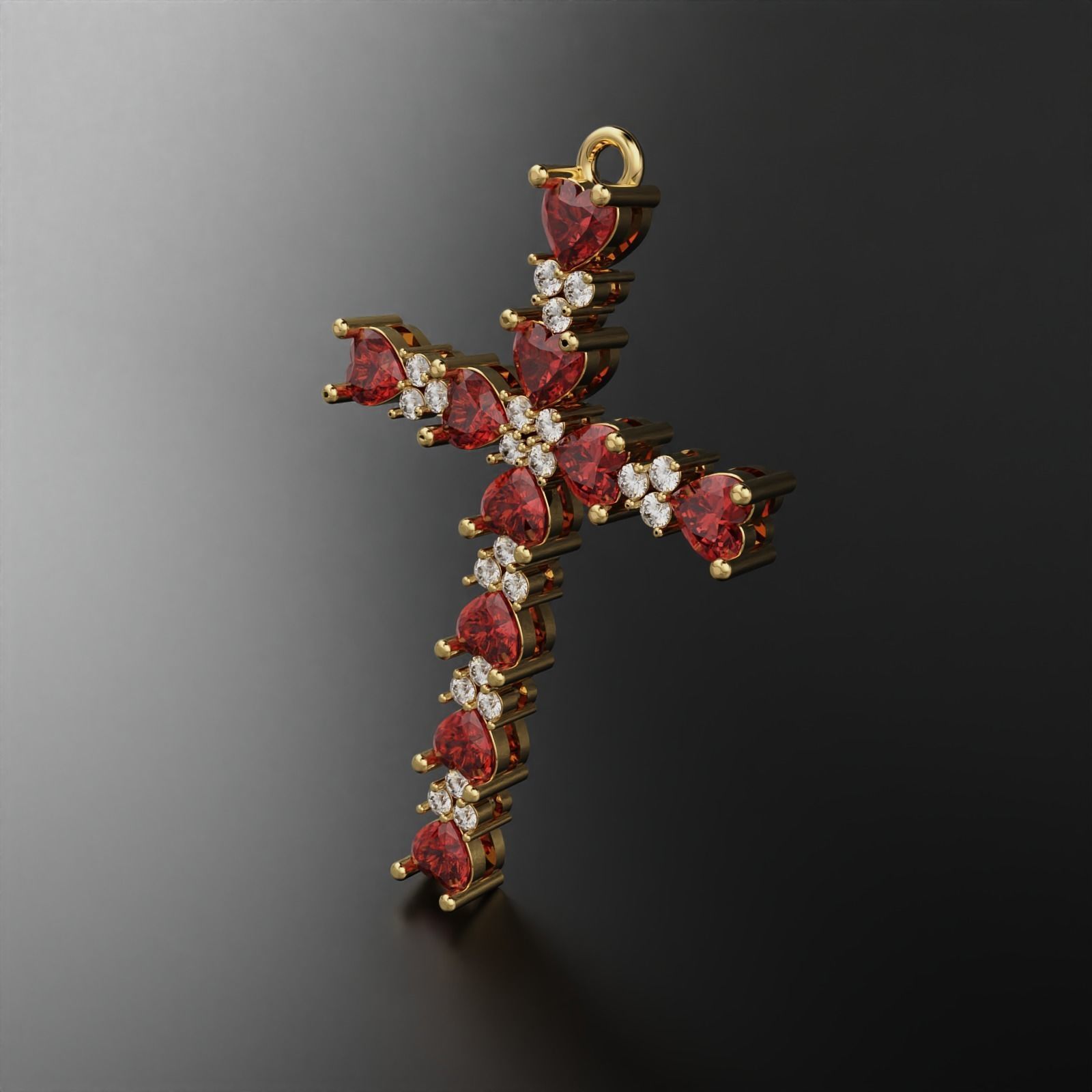 Cross Pendant 3D print model_10