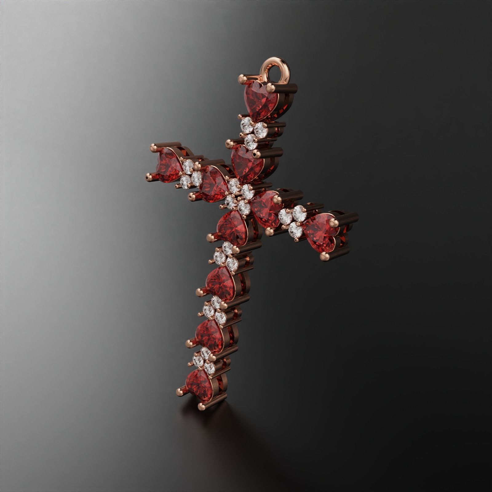 Cross Pendant 3D print model_11