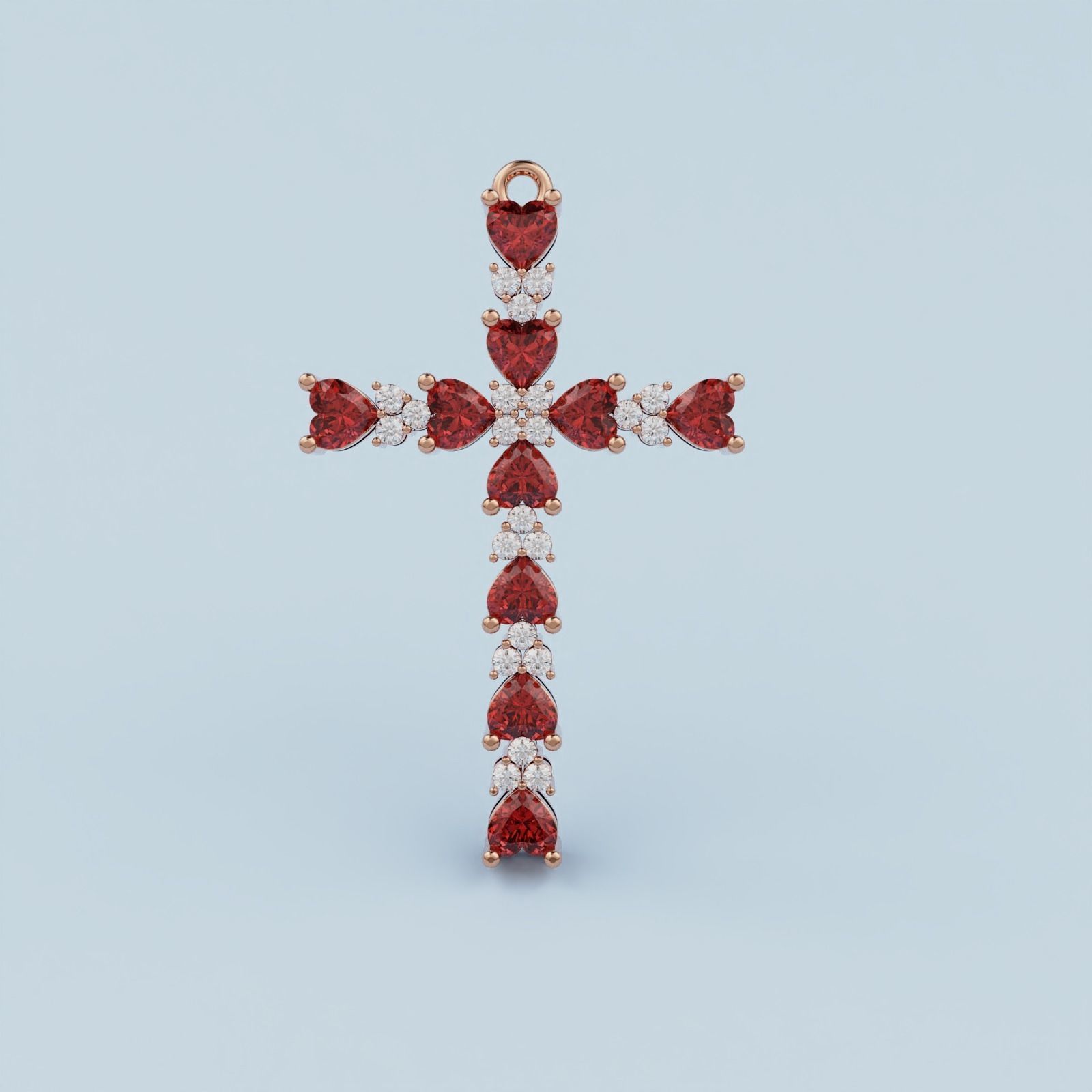 Cross Pendant 3D print model_5