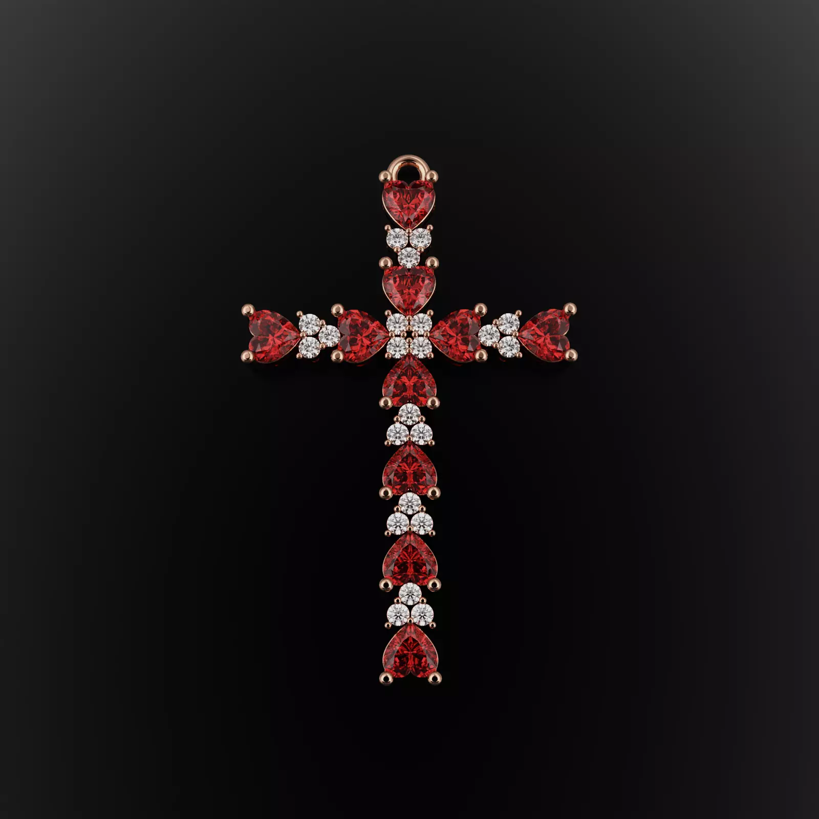 Cross Pendant 3D print model_0