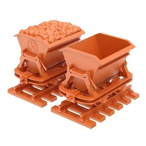Printable Mining Cart 3D print model