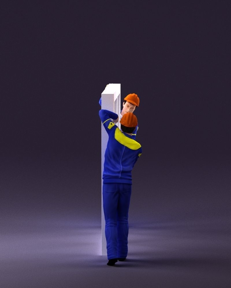 builders with window 1090 3D model_8