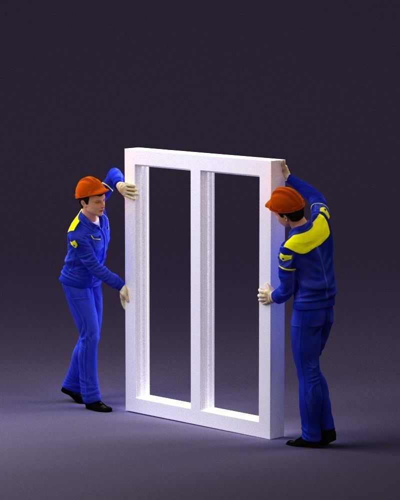 builders with window 1090 3D model_5