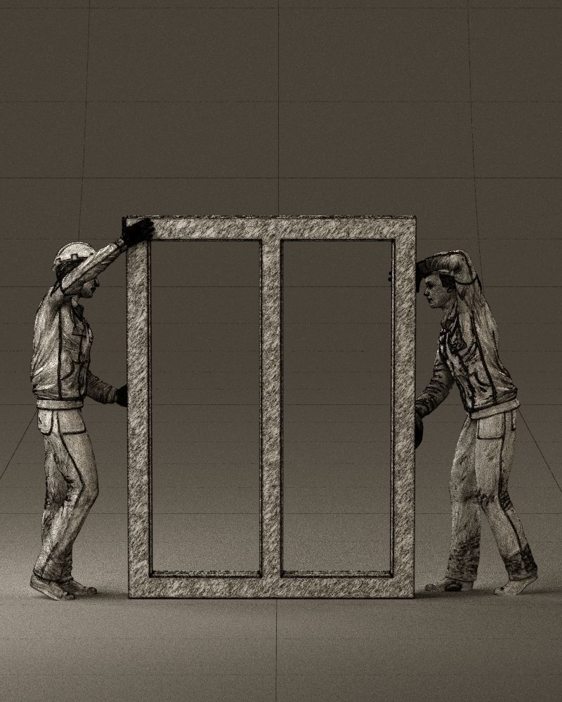 builders with window 1090 3D model_24