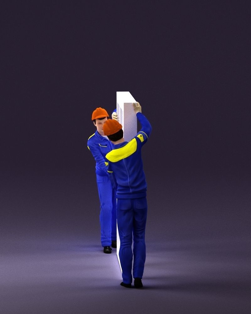 builders with window 1090 3D model_4