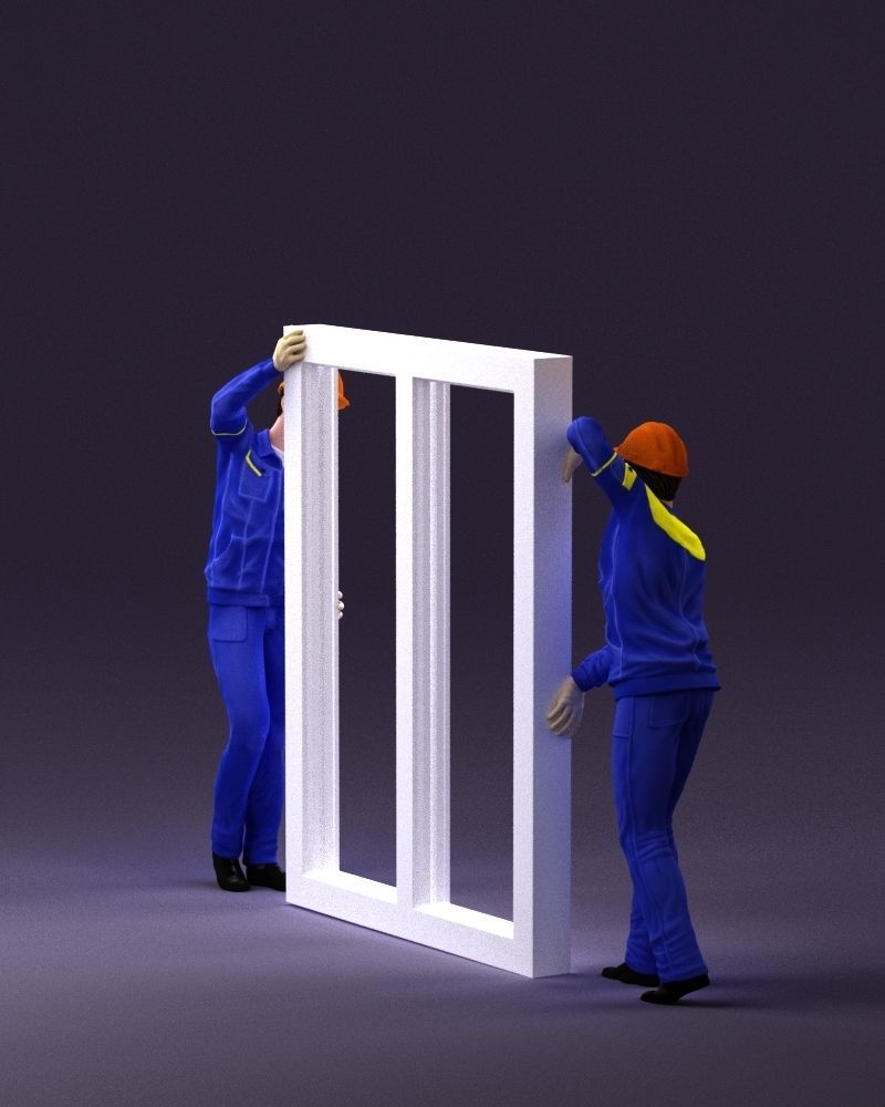 builders with window 1090 3D model_9