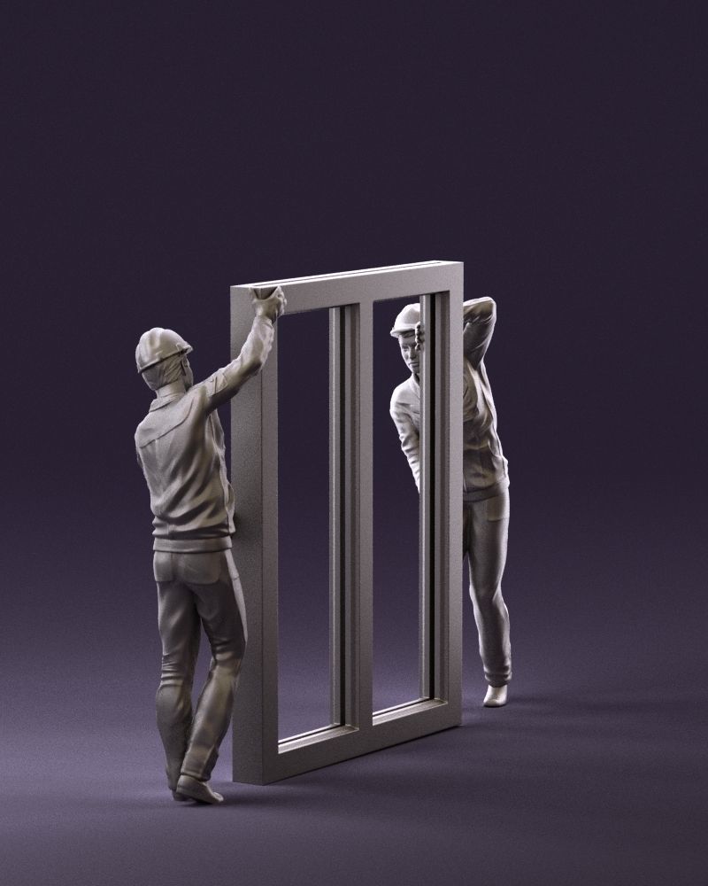 builders with window 1090 3D model_15