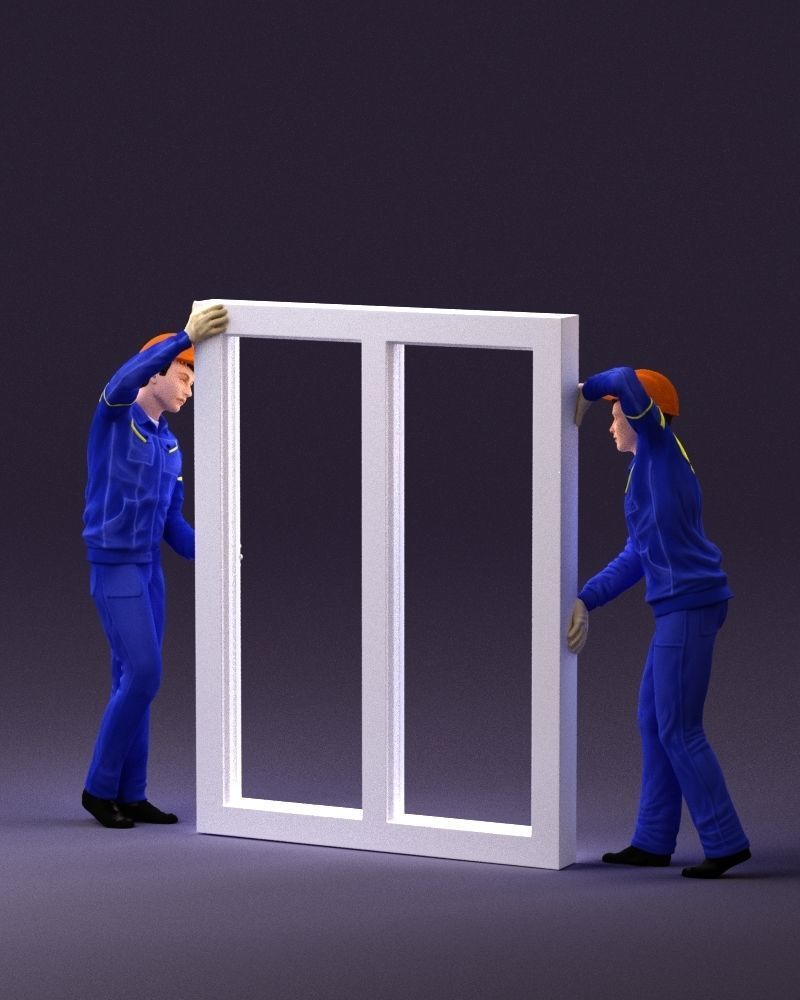 builders with window 1090 3D model_10