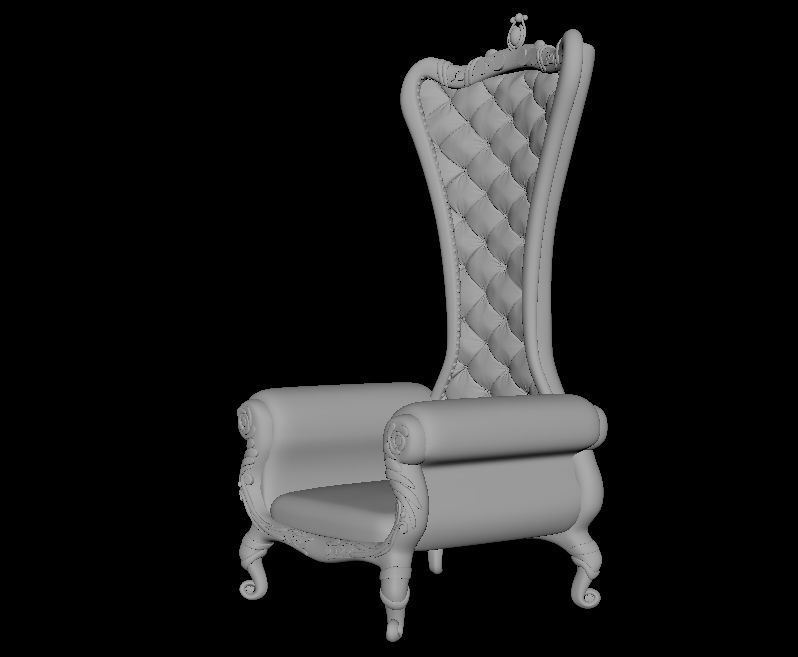 Chair Royal 3D model_2