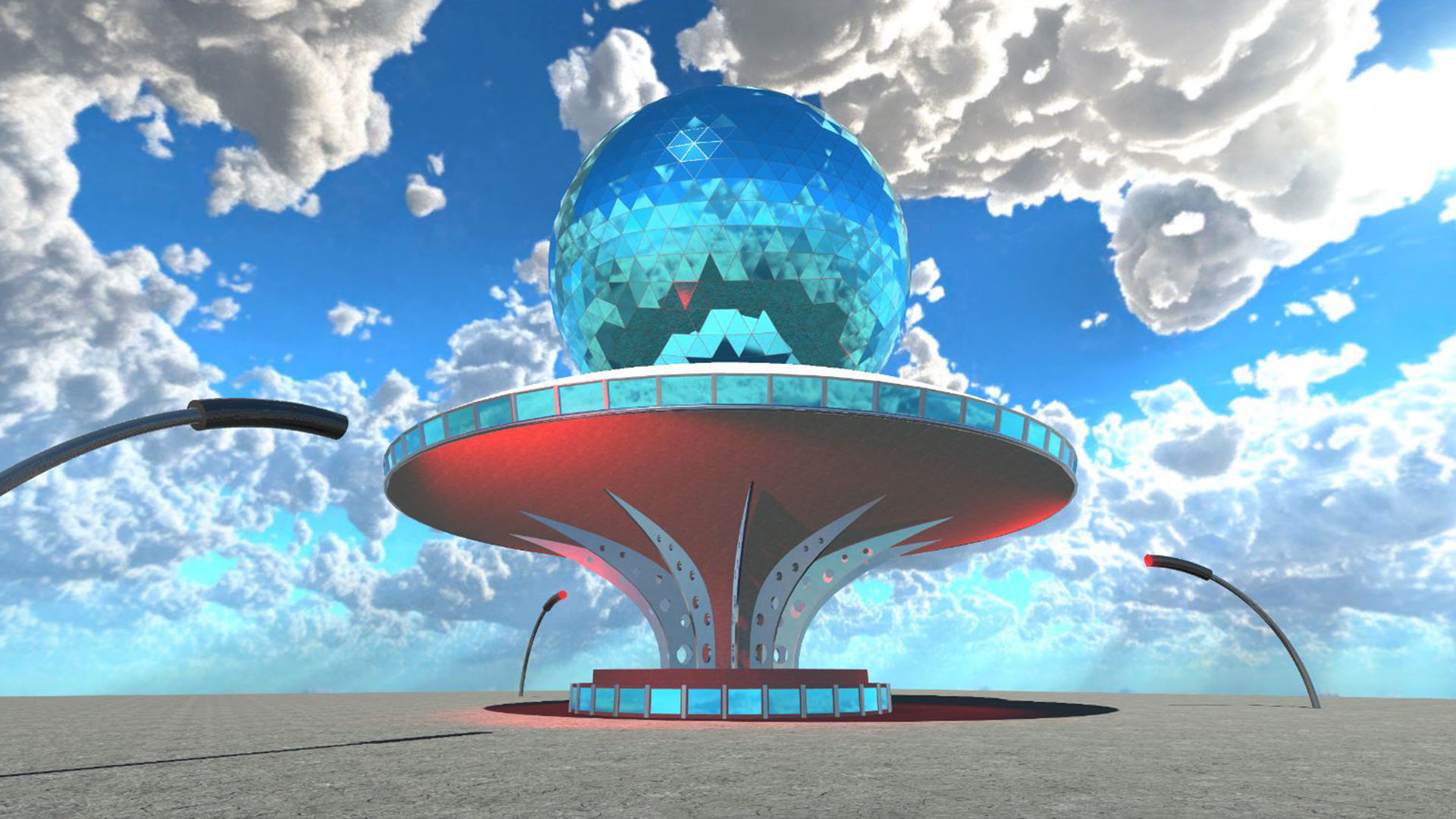 Sci-Fi Building 8 3D model_1