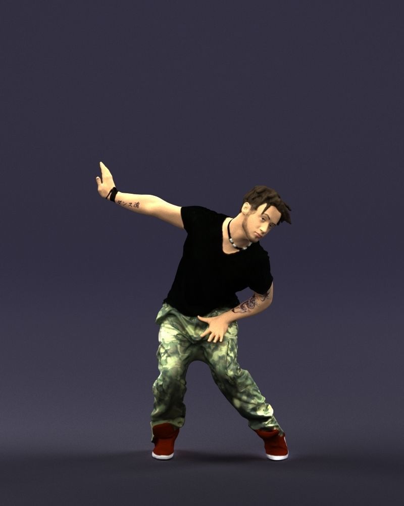 Mad dancer man 0430 3D model_36