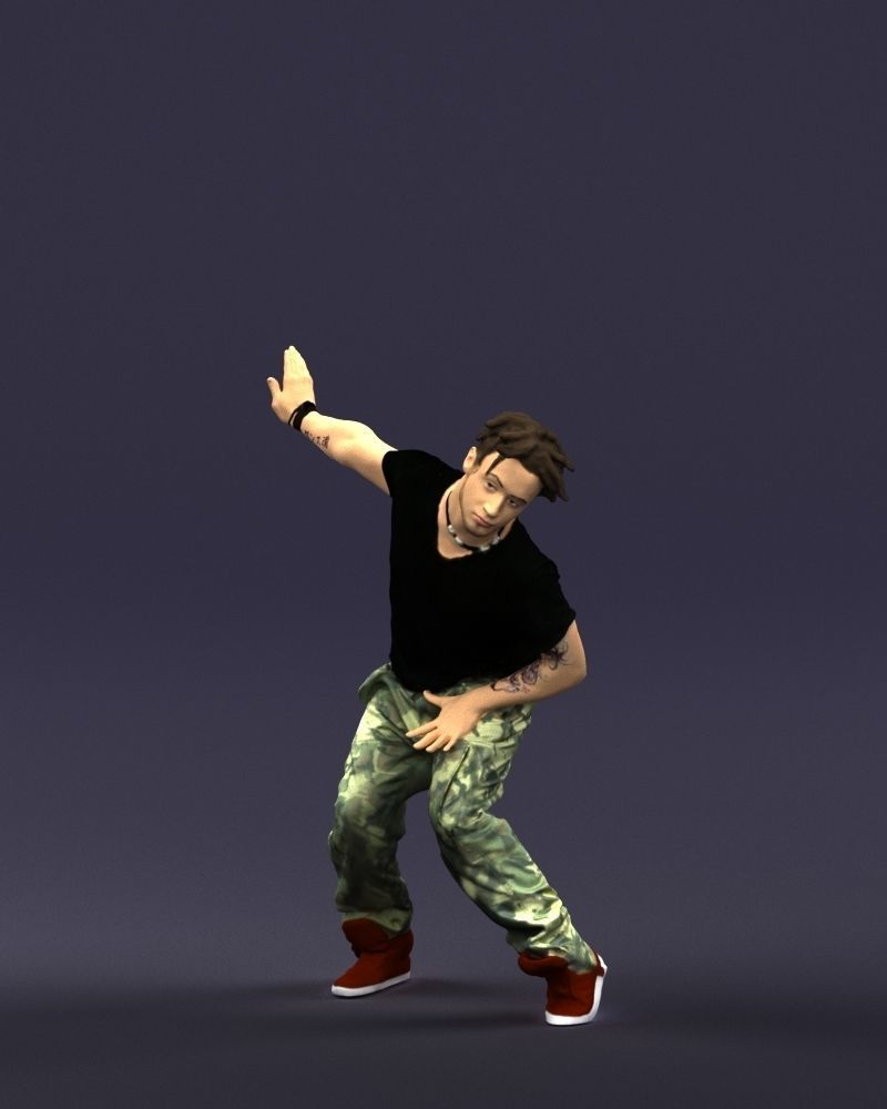 Mad dancer man 0430 3D model_33