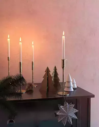 HM - Porcelain and Metal Christmas Decoration - Gaga