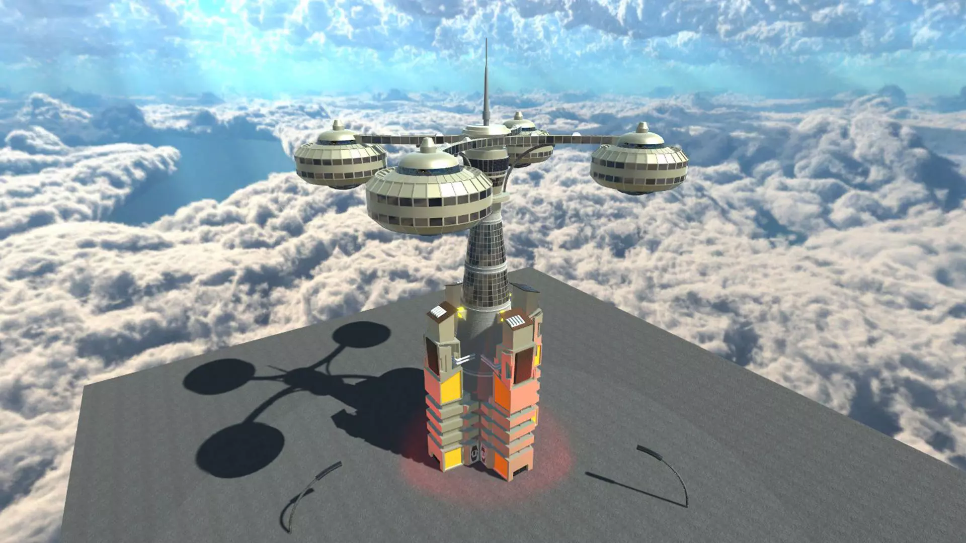 Sci-Fi Building 9 3D model_0