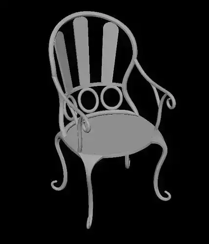 Chair wrought iron