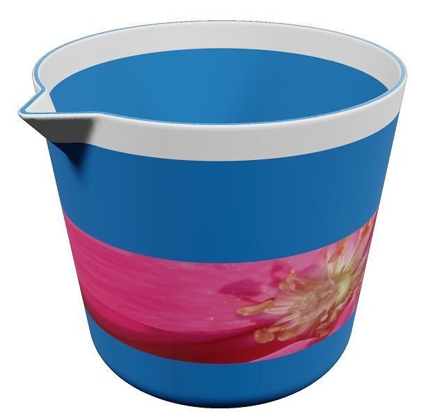 Plastic Bath Mug Low-poly 3D model_2