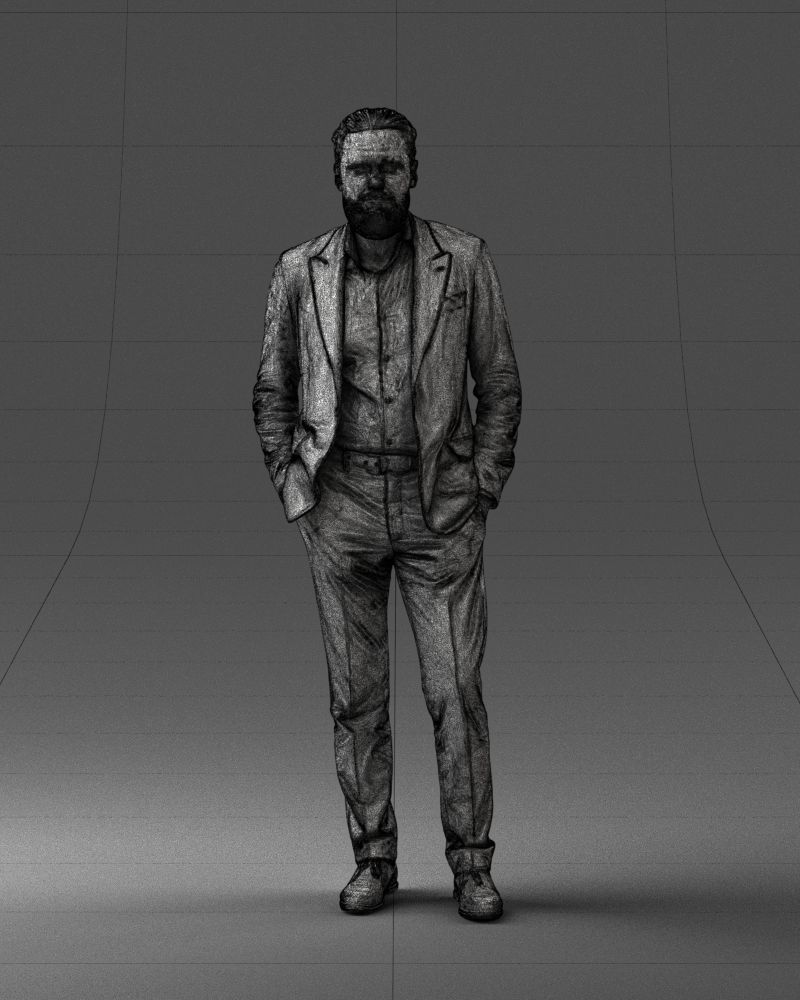 000014 Man in suit 0421-2 3D model_5
