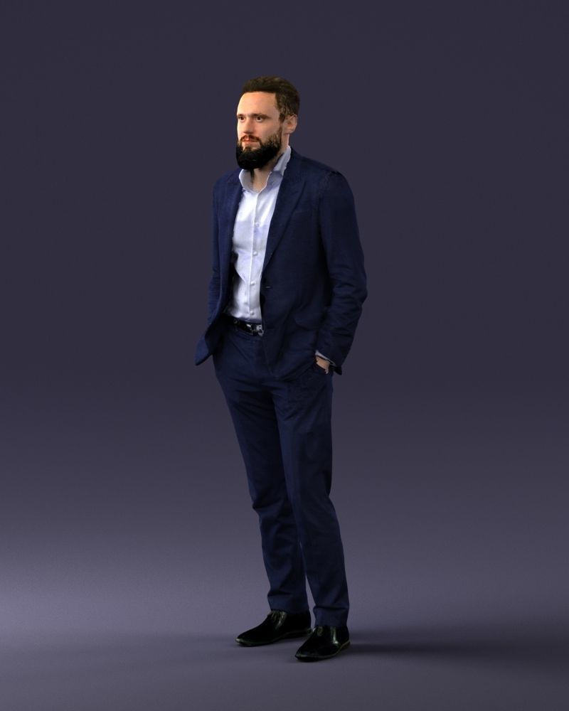 000014 Man in suit 0421-2 3D model_30