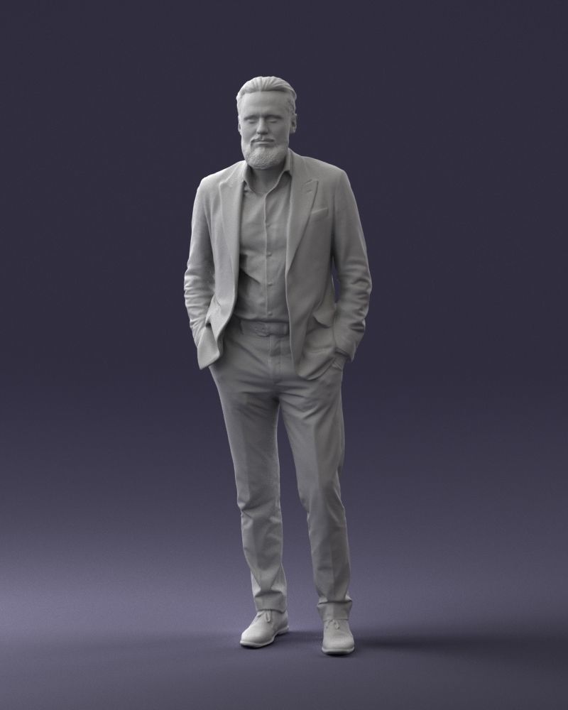000014 Man in suit 0421-2 3D model_1