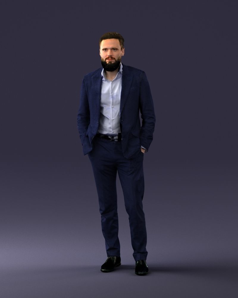 000014 Man in suit 0421-2 3D model_36