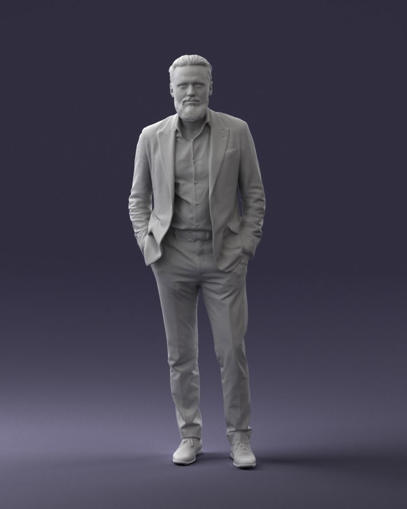 000014 Man in suit 0421-2 3D model_4