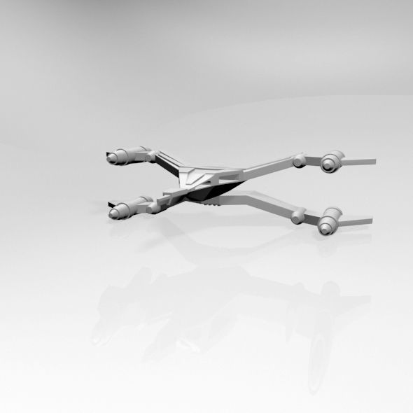 Space Fighter 02 3D model_8