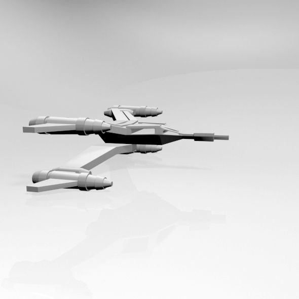 Space Fighter 02 3D model_11