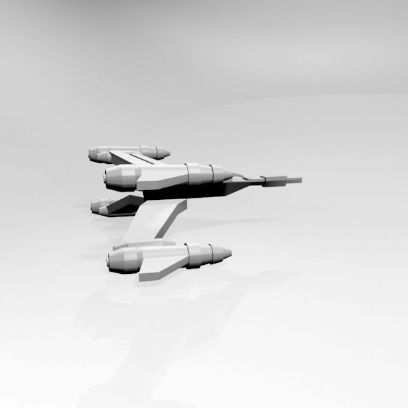 Space Fighter 02 3D model_12