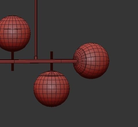 HARMONY GLOBES ISLAND CHANDELIER 3D model_3
