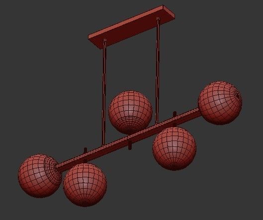 HARMONY GLOBES ISLAND CHANDELIER 3D model_2