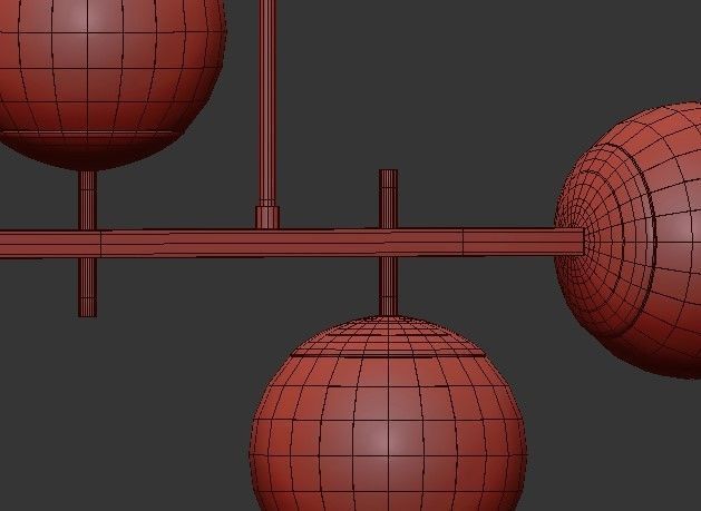 HARMONY GLOBES ISLAND CHANDELIER 3D model_4