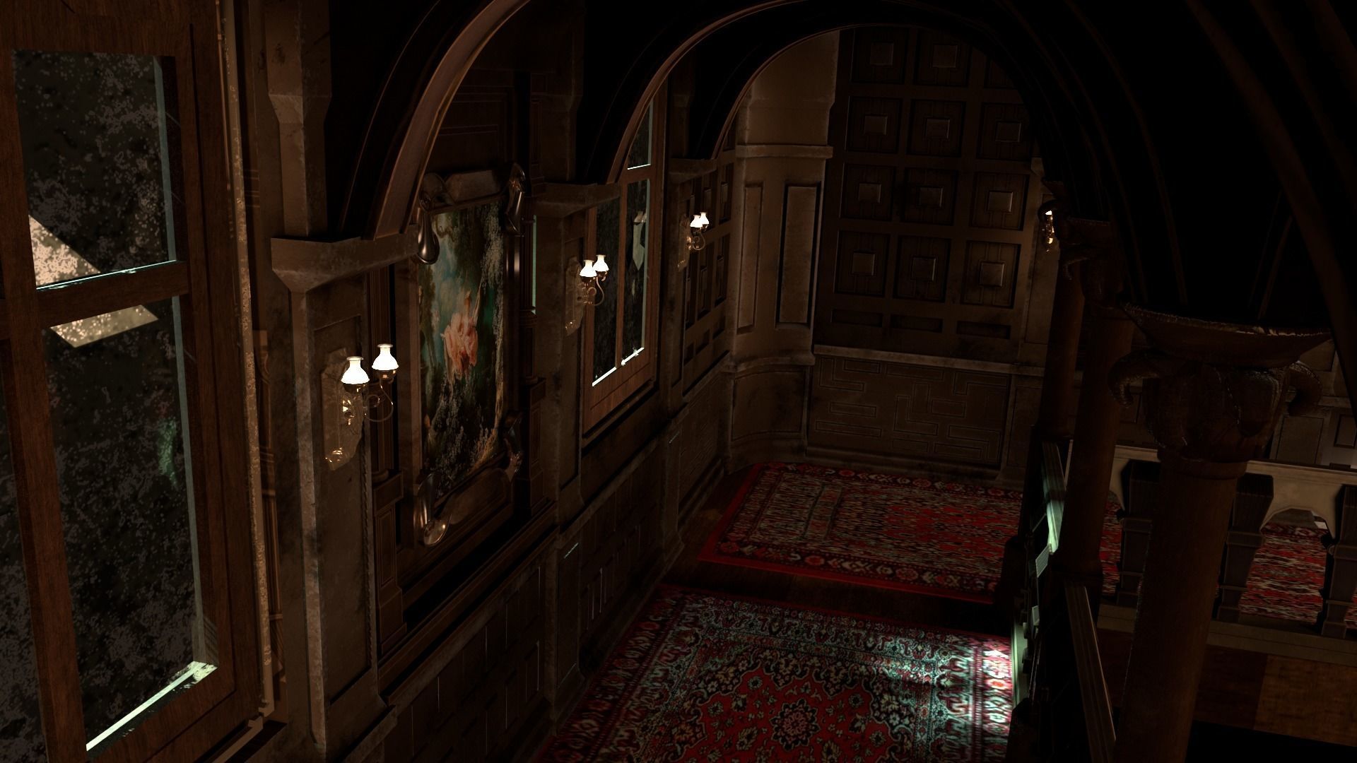 Old Mansion Way 3D model_1