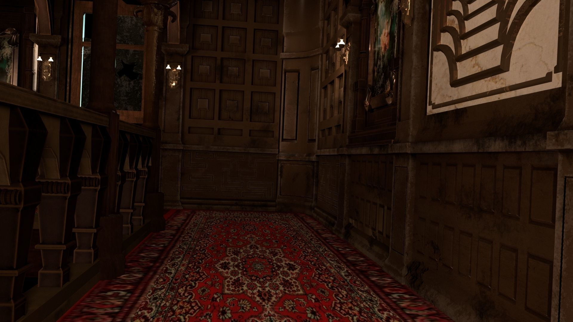 Old Mansion Way 3D model_5