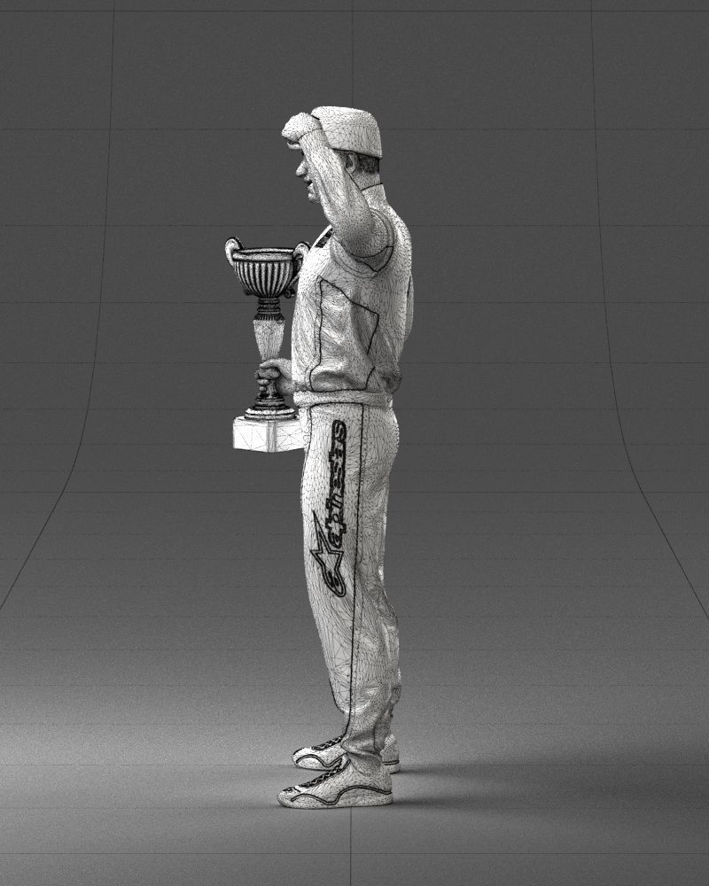 000179 Race Car Driver Champion 0906 3D model_26