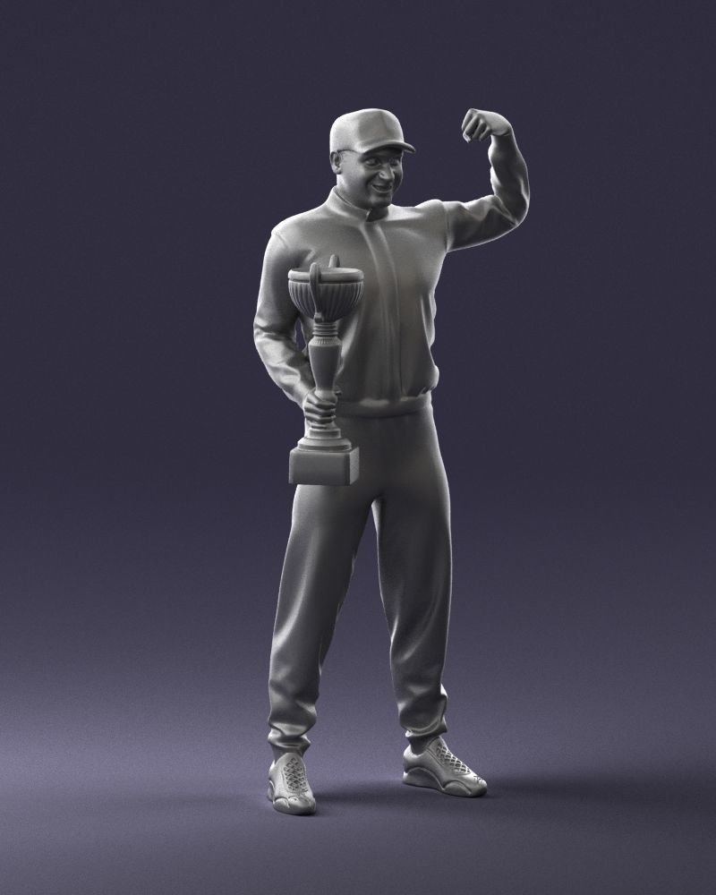 000179 Race Car Driver Champion 0906 3D model_7