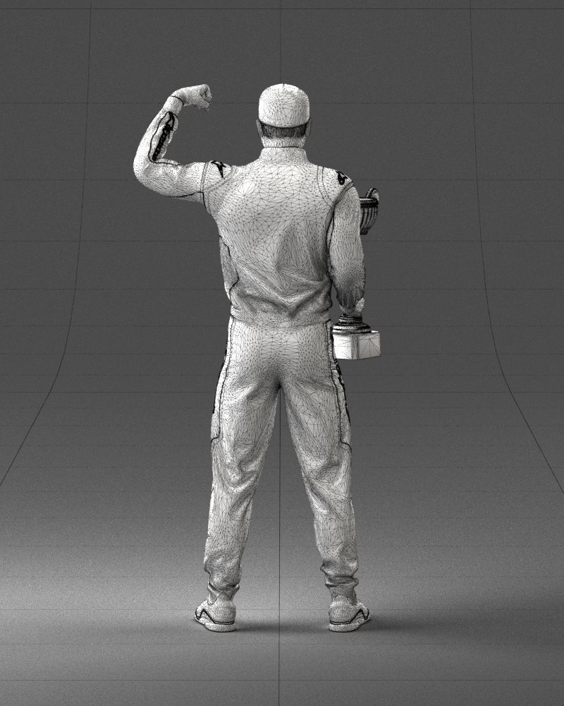 000179 Race Car Driver Champion 0906 3D model_20