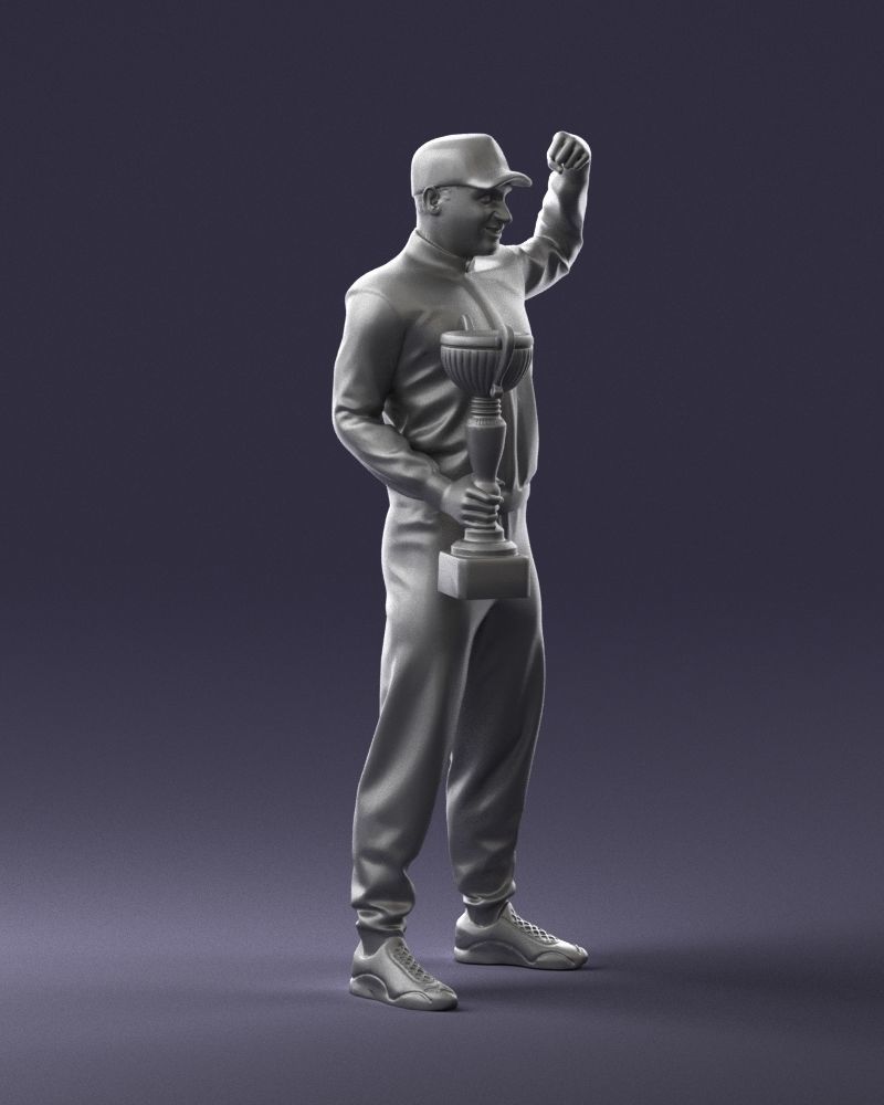 000179 Race Car Driver Champion 0906 3D model_10