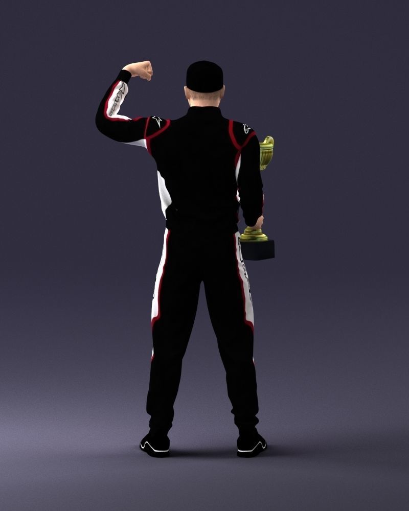 000179 Race Car Driver Champion 0906 3D model_18