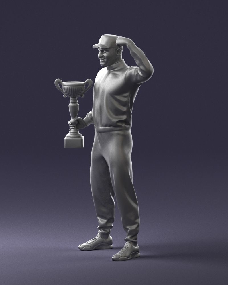 000179 Race Car Driver Champion 0906 3D model_28