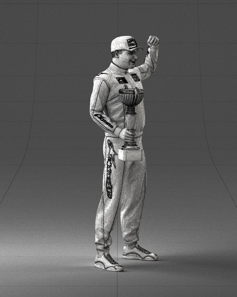 000179 Race Car Driver Champion 0906 3D model_11