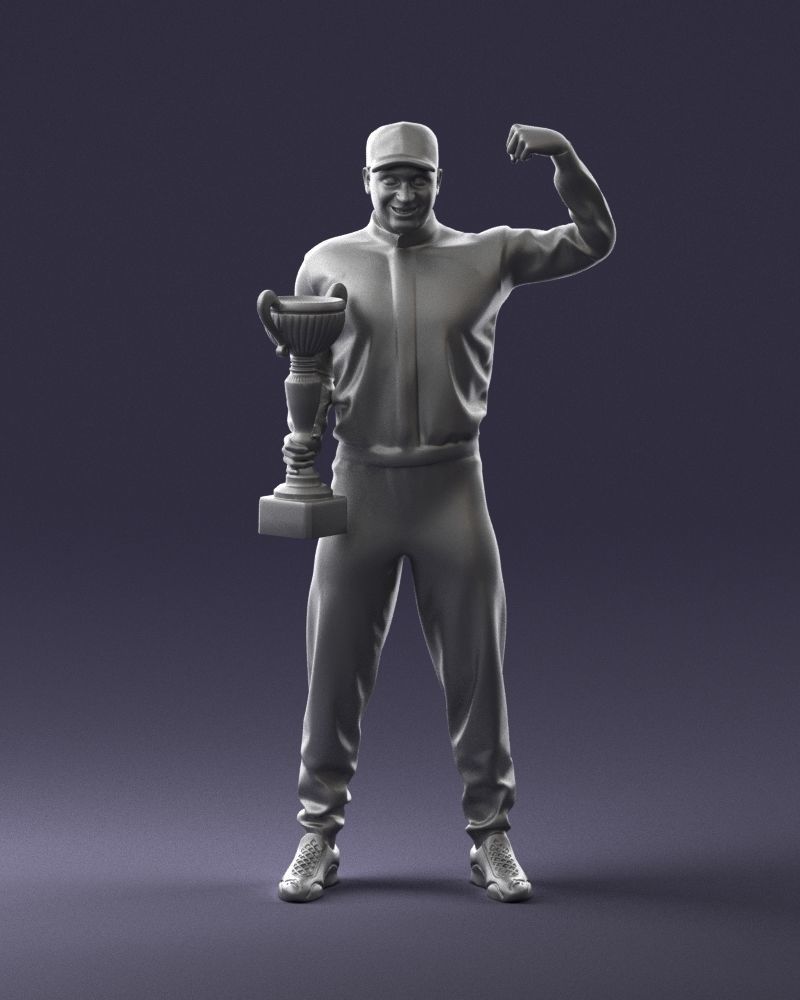 000179 Race Car Driver Champion 0906 3D model_38