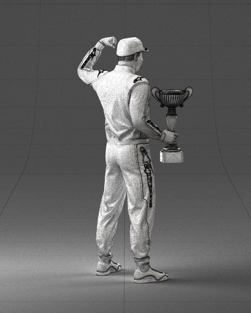 000179 Race Car Driver Champion 0906 3D model_16