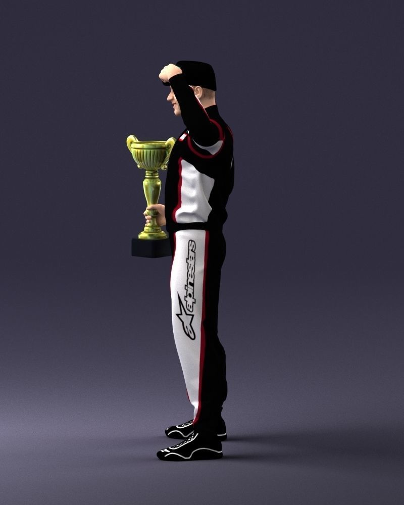 000179 Race Car Driver Champion 0906 3D model_24