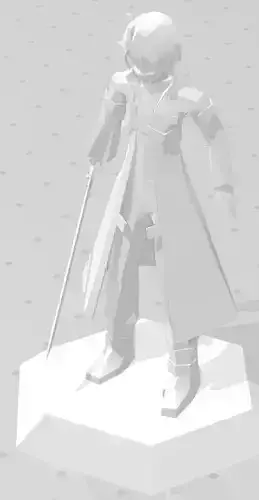 Kirito man holding sword