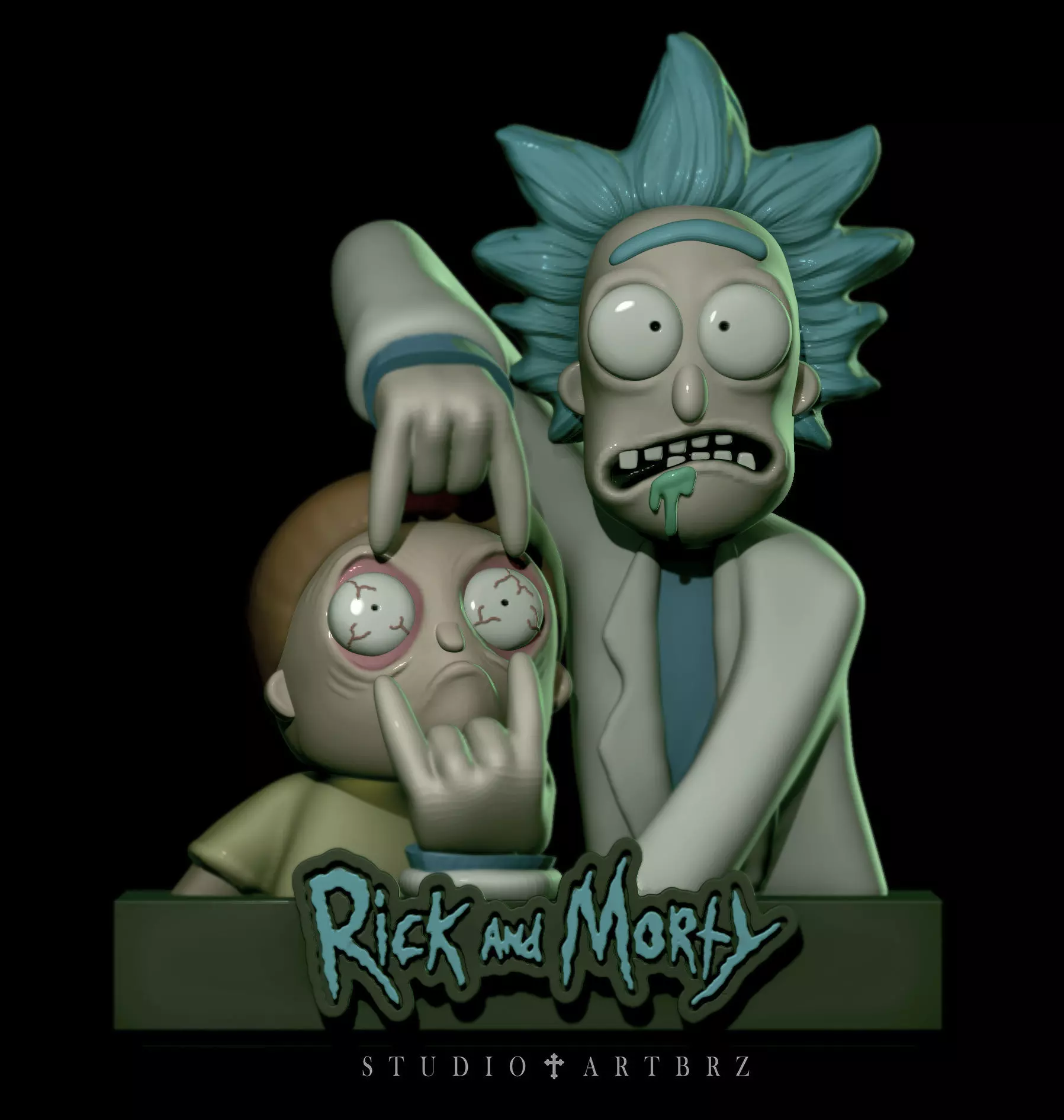 Rick and Morty CASE 3D print model_0