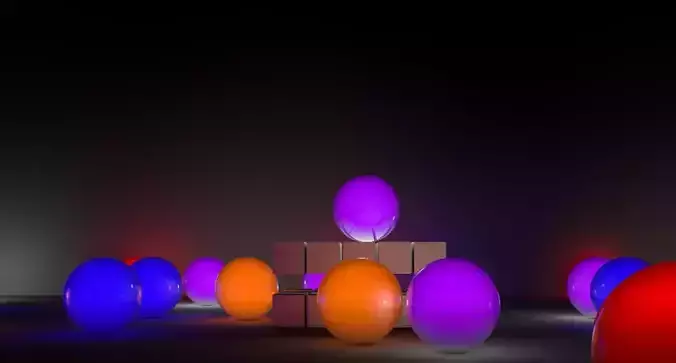 c4d Light ball animation