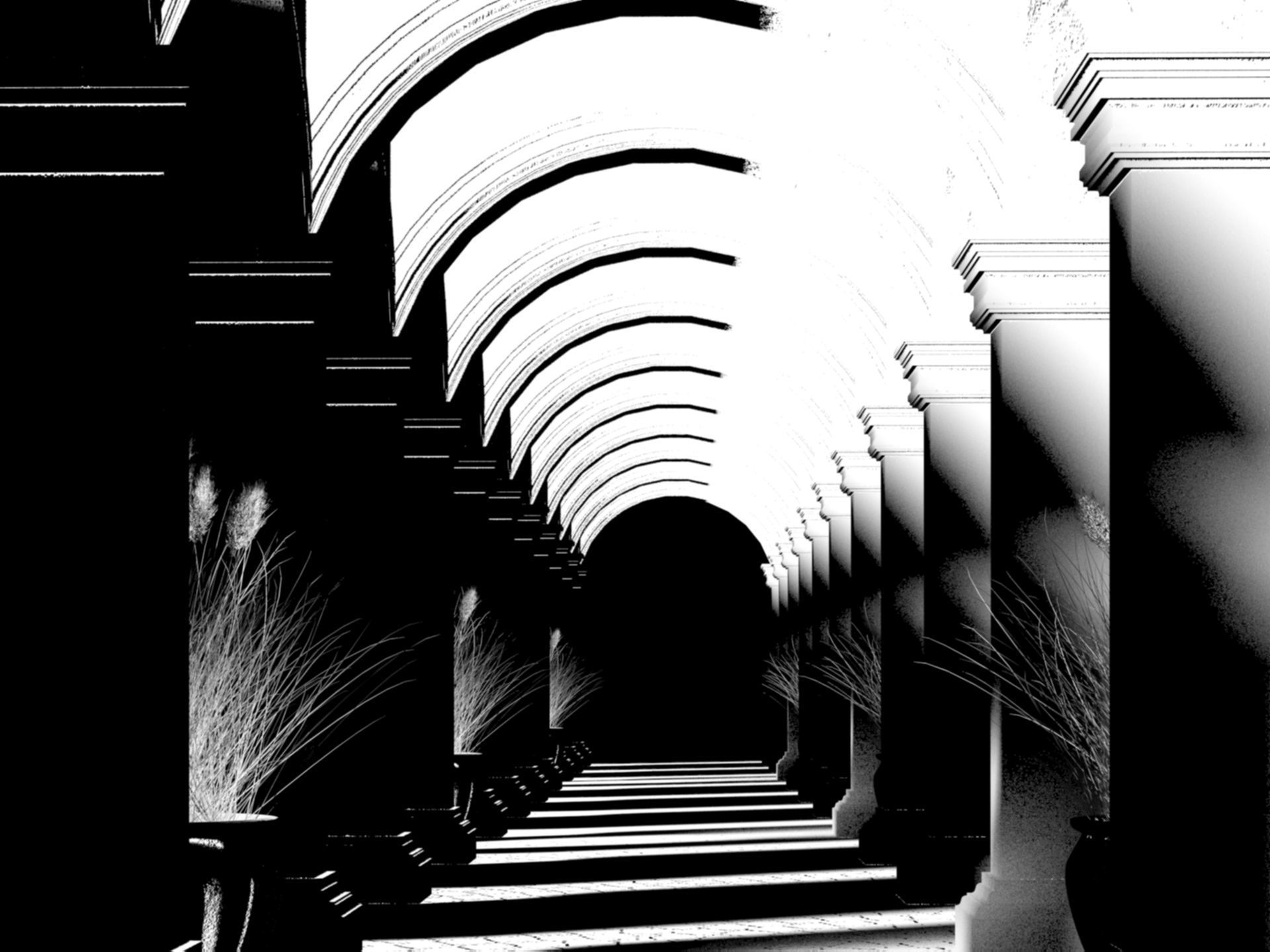 Classic Arch Low-poly 3D model_6